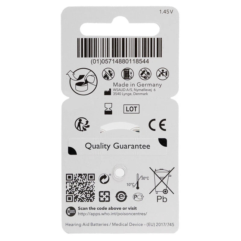 Signia / Siemens Size 312 Hearing Aid Batteries (Pack of 60) – Long Life, Reliable Power