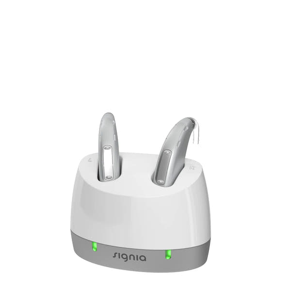 2x Signia Motion Charge&Go 2X SP/P/X – Severe to Profound BTE Hearing Aids Pair for Left & Right Ears – Rechargeable & High-Performance Hearing Support