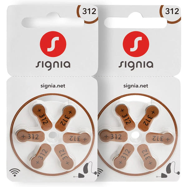 Signia / Siemens Size 312 Hearing Aid Batteries (Pack of 60) – Long Life, Reliable Power