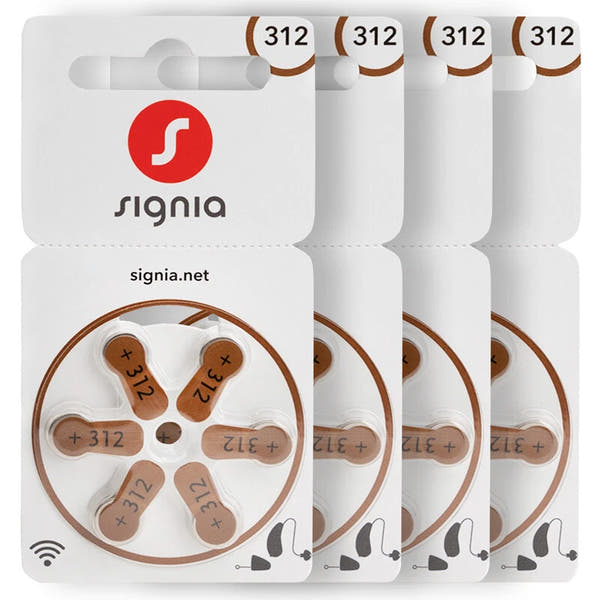 Signia / Siemens Size 312 Hearing Aid Batteries (Pack of 60) – Long Life, Reliable Power