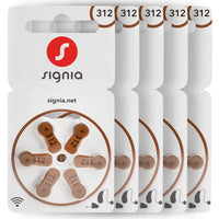 Signia / Siemens Size 312 Hearing Aid Batteries (Pack of 60) – Long Life, Reliable Power