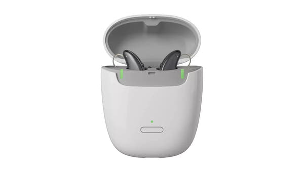 Signia Pure 5 IX Hearing Aids (Pair L & R) with Portable Charger – Rechargeable, Bluetooth, Digital Noise Reduction, Directional Microphones – Advanced Level