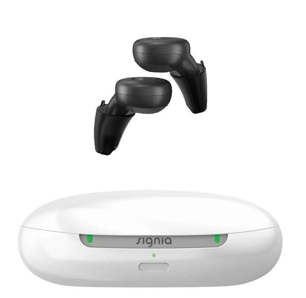 Premium Signia Active Pro IX Hearing Aids - Rechargeable, Bluetooth, Noise Reduction - Left+Right Pair