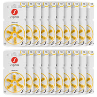 Siemens Signia Size 10 Hearing Aid Batteries – Zinc-Air, Mercury-Free