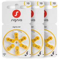 Siemens Signia Size 10 Hearing Aid Batteries – Zinc-Air, Mercury-Free