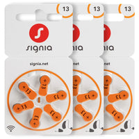 Siemens Signia Size 13 Hearing Aid Batteries – Zinc-Air, Mercury-Free (120 Cells)