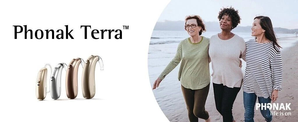 Phonak Terra+ – Digital BTE/RIC Hearing Aid for Android & iPhone – Affordable High-Quality Sound