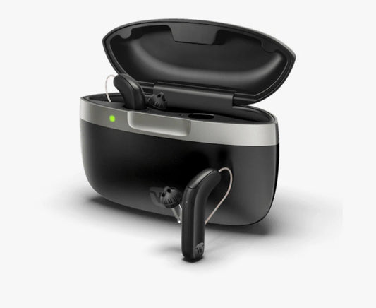 Widex SmartRIC 440 Hearing Aids (Pair L & R) with Charger – Rechargeable, Bluetooth, Digital Noise Reduction – Premium