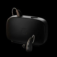 Widex Moment Sheer 330 Hearing Aids (Pair L & R) with Charger – Rechargeable, Bluetooth, Digital Noise Reduction – Sheer Finish